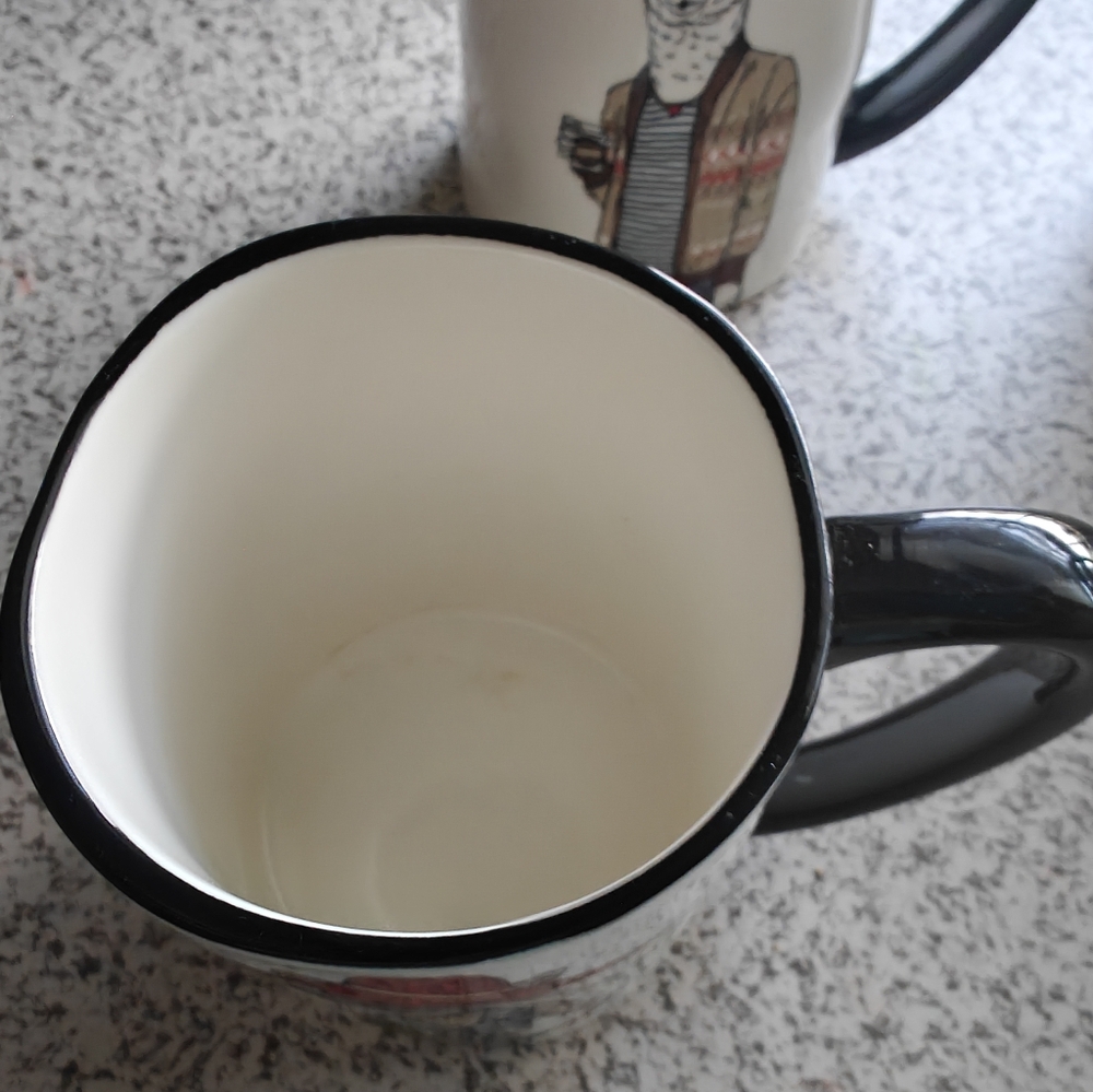 Signature Housewares Hipster Animal Coffee Mug - 6 Piece Set - Picture 2 of 6